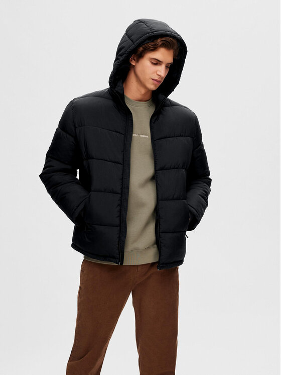 Selected Homme Selected Homme Žieminė striukė Cooper 16089957 Juoda Regular Fit