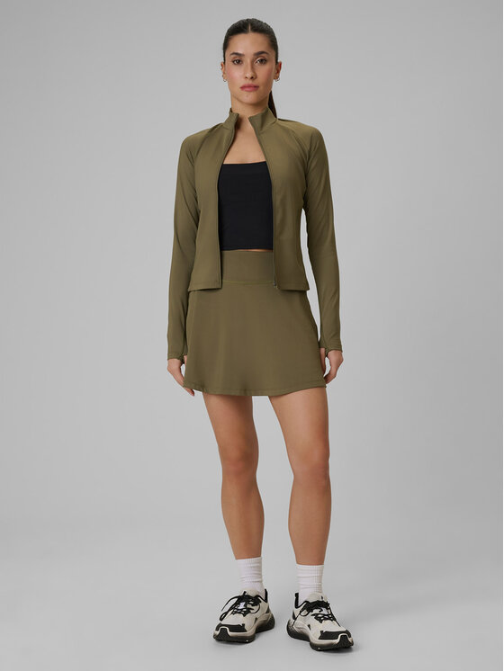 4F 4F Bluza techniczna SOLAR PUNK Khaki Slim Fit