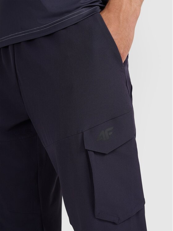 4F 4F Παντελόνι φόρμας 4FWAW25TFTRM0887-30S Σκούρο μπλε Regular Fit