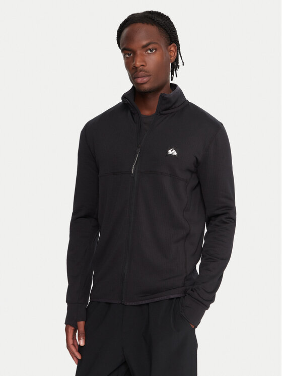 Quiksilver Quiksilver Funkční mikina Steep Point EQYPF03078 Černá Slim Fit