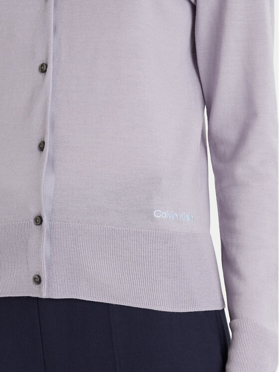 Calvin Klein Calvin Klein Кардиган LV044D323G Сірий Slim Fit