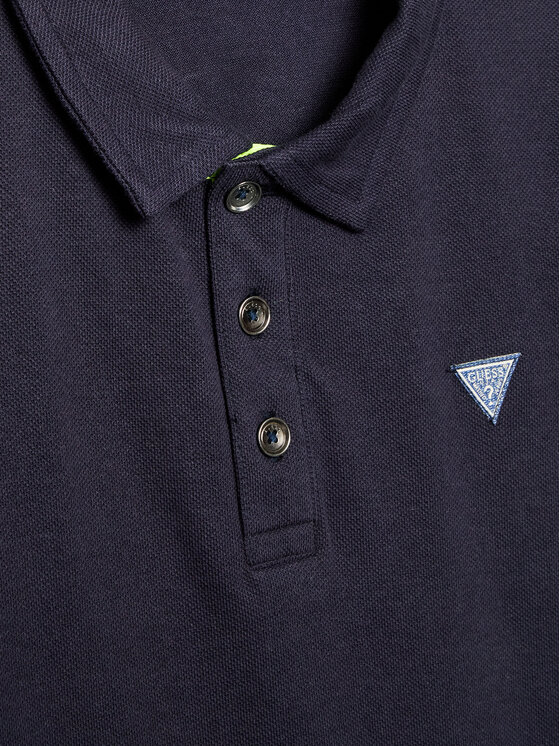 Guess Guess Поло L2GP02 KAPY0 Cиній Regular Fit