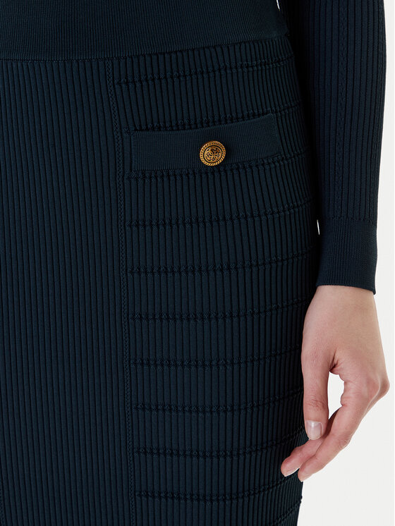 Guess Guess Пола тип молив W5YD66 Z0130 Зелен Slim Fit
