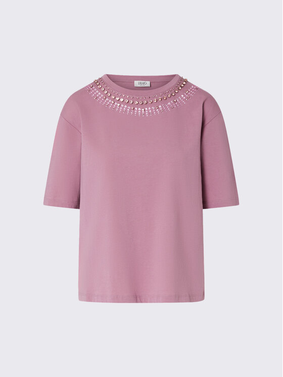 Liu Jo Liu Jo T-shirt WF6398JS904L9350 Rosa Regular Fit