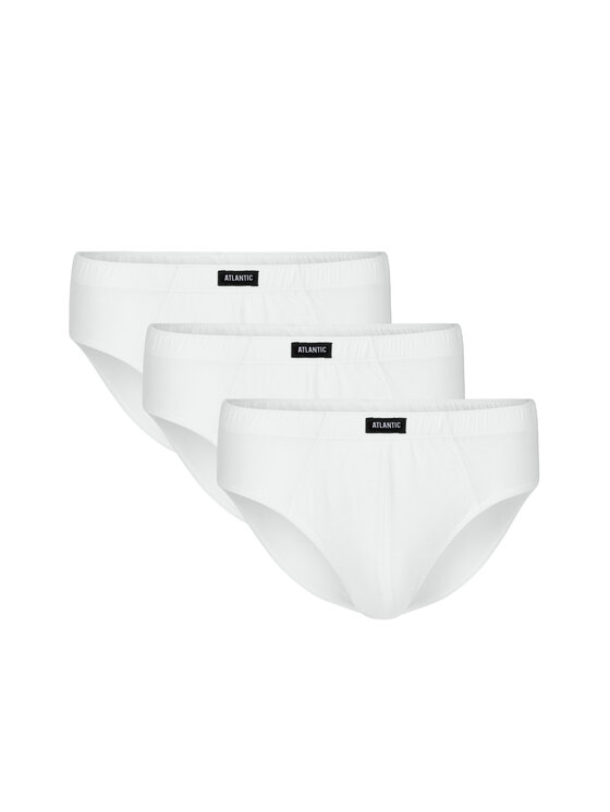 Atlantic Atlantic Komplet slipów 3BMP-006-BIAŁY-XXL Biały