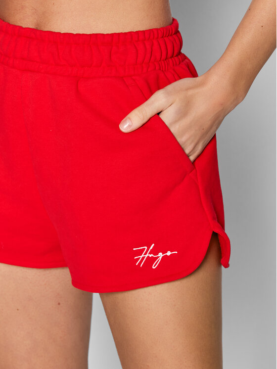 HUGO Hugo Pantaloni scurți sport Nente 50465462 Roșu Regular Fit