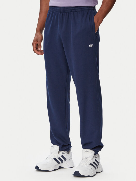 adidas Pantaloni trening Trefoil Essentials French Terry KT2455 Bleumarin Regular Fit