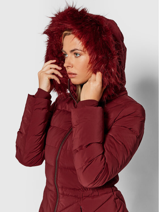 Guess Guess Pehelykabát Cecilia W1BL32 WE4P2 Bordó Regular Fit