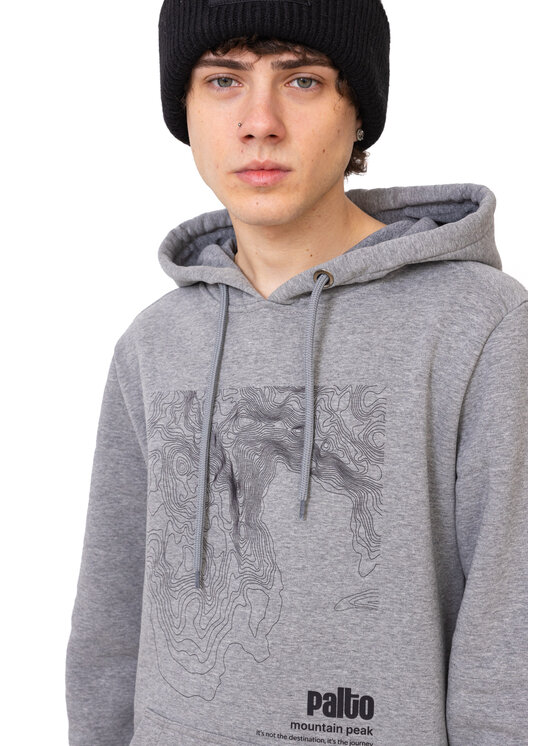Palto Palto Bluza Mountain Peak Szary Long Fit