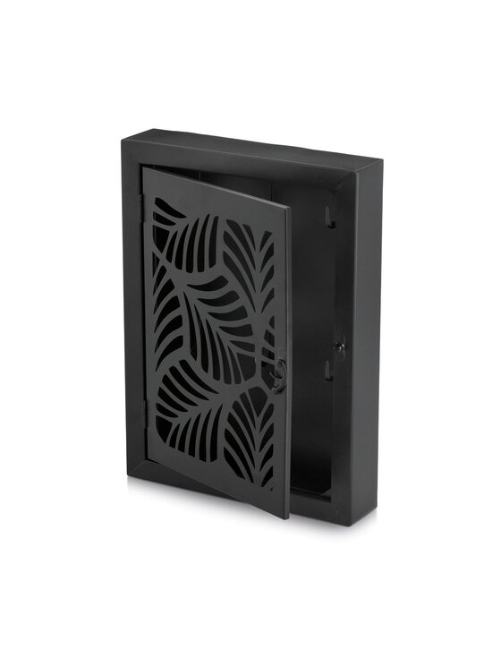 MIAhome MIAhome Wieszak Szafka na klucze metalowa 30x22x5 cm LAKLE Czarny