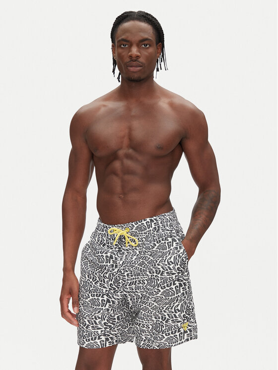 Guess Guess Plavecké šortky F5GT04 WG2D2 Krémová Regular Fit