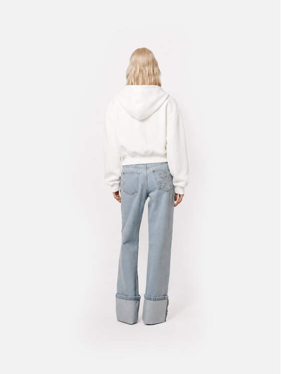 La Mania La Mania Bluza SIMO Kremowy Basic Fit