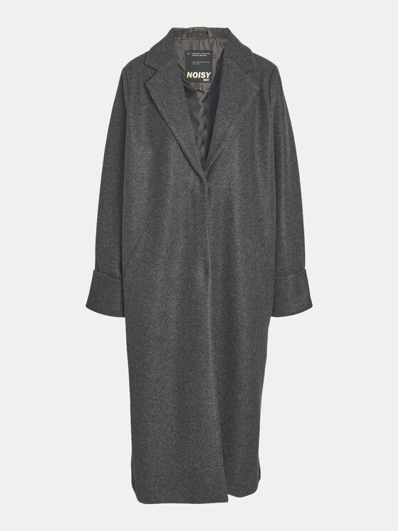 Noisy May Noisy May Płaszcz przejściowy Caddy 27031306 Szary Loose Fit
