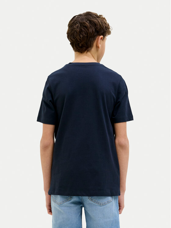 Jack & Jones Junior Jack & Jones Junior T-Shirt Hawaii 12269916 Granatowy Standard Fit