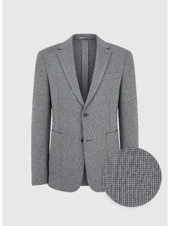 Pako Lorente Pako Lorente Marynarka P25WF-3X-016 Szary Slim Fit