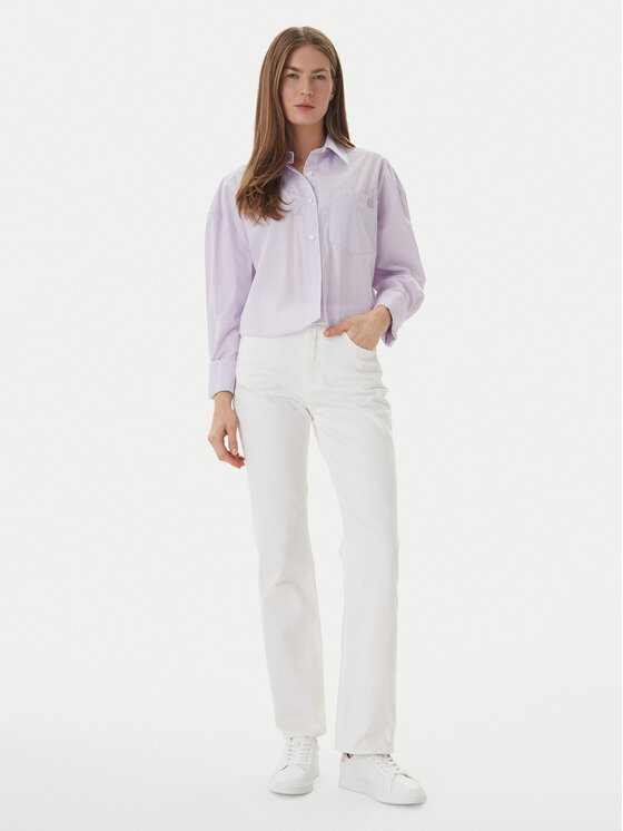Calvin Klein Jeans Calvin Klein Jeans Jeansy LV047F712G Écru Straight Fit