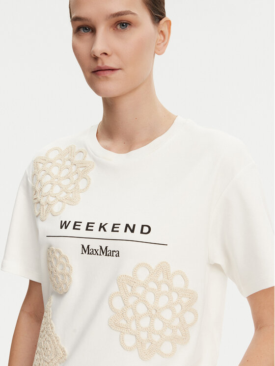 Weekend Max Mara Weekend Max Mara Majica Lecco 2515941052 Bela Boxy Fit