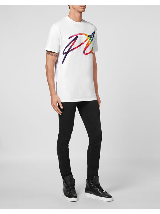 PHILIPP PLEIN PHILIPP PLEIN T-Shirt 6121 Biały Regular Fit