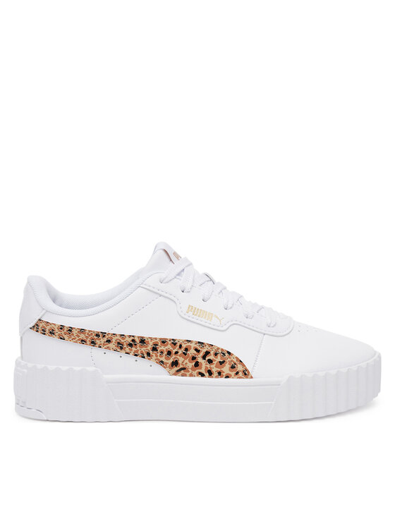 Pojedynczy sneaker widziany z boku, ca?a cholewka i podeszwa w kadrze.