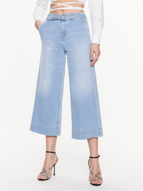 Pinko Jeans hlače Peggy 100168 A0FS Modra Regular Fit