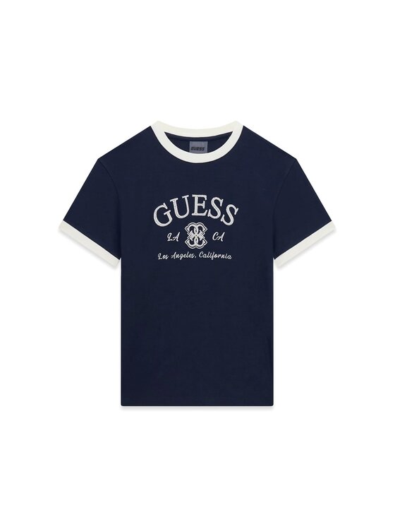 Guess Guess T-Shirt 183416 Modrá Classic Fit