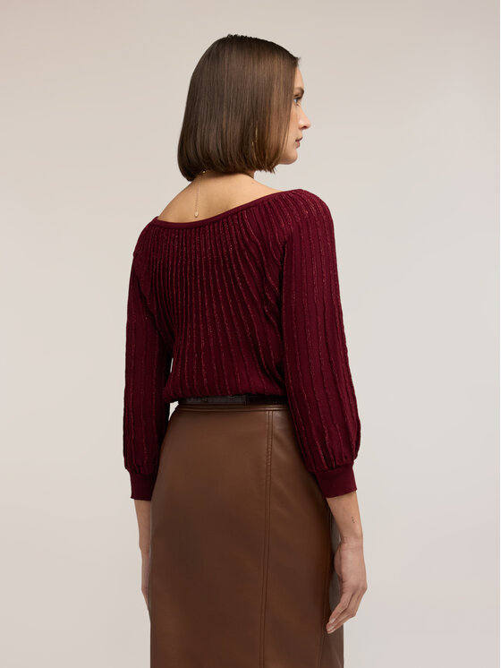 Motivi Motivi Maglione M254W003969N036 Bordeaux Regular Fit