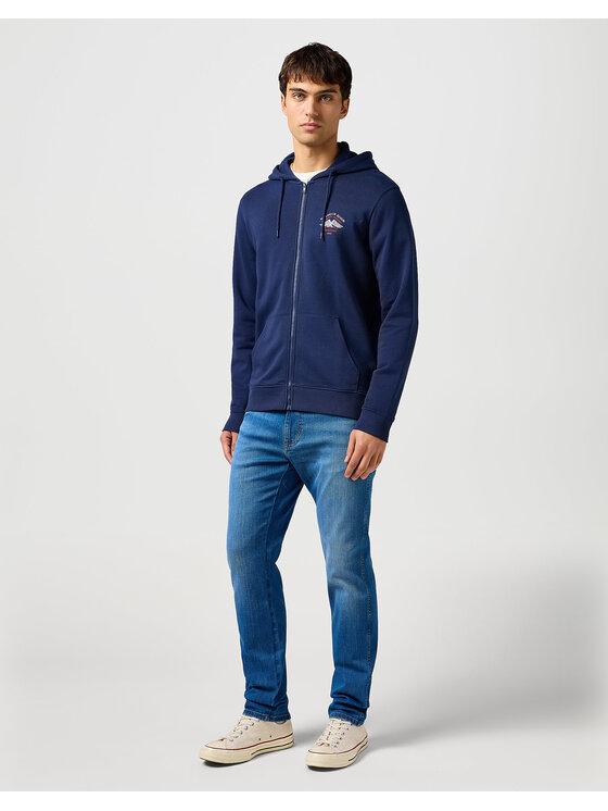 Wrangler Wrangler Jeansy RIVER Niebieski Straight Fit