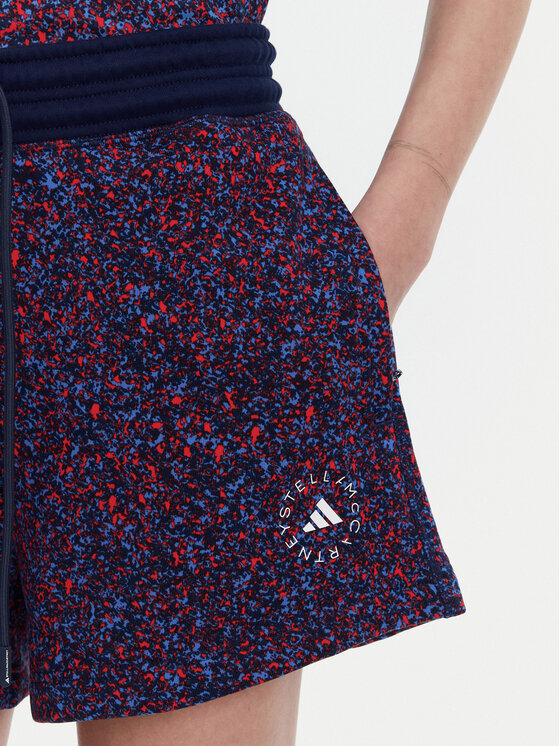 adidas by Stella McCartney adidas by Stella McCartney Športne kratke hlače Stella McCartney Printed JG3608 Mornarsko modra Loose Fit