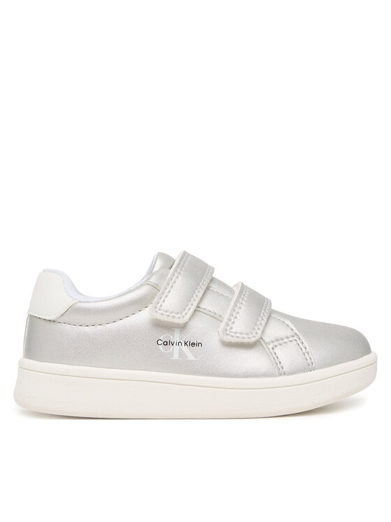 Calvin Klein Calvin Klein Sneakersy Low Cut Velcro V1A9-83205-0376 M Stříbrná