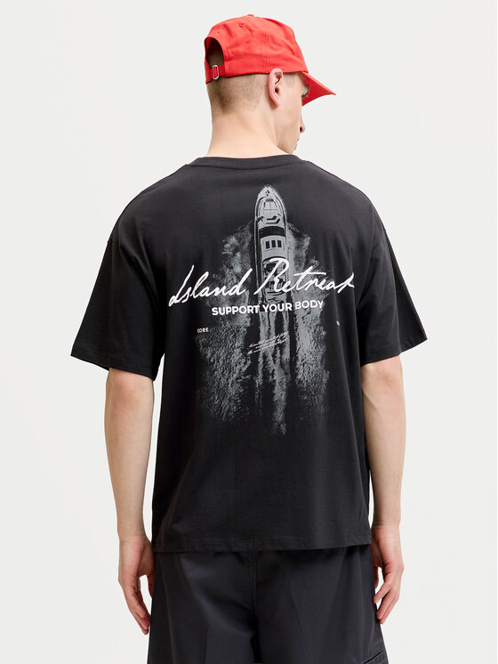 Jack & Jones Jack & Jones Тишърт Eterna 12295544 Черен Loose Fit