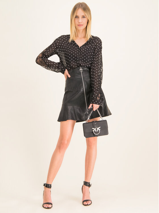 PINKO Pinko Särk Marron PE 20 BLK01 1G14R2 Y5YC Must Regular Fit