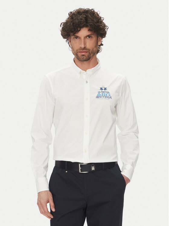 La Martina La Martina Ing Alfred MAC601 PP483 Fehér Regular Fit