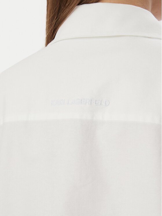 KARL LAGERFELD KARL LAGERFELD Marškiniai B3W11030 Balta Regular Fit