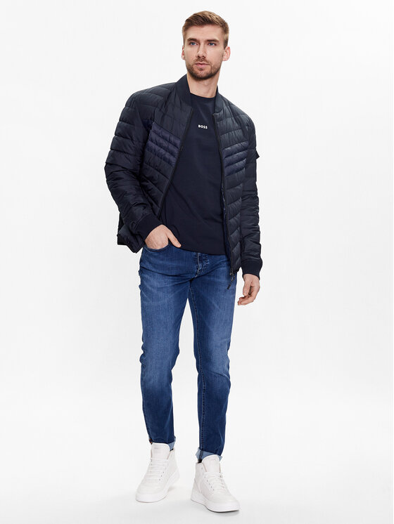 BOSS Boss Majica 50473278 Mornarsko modra Relaxed Fit