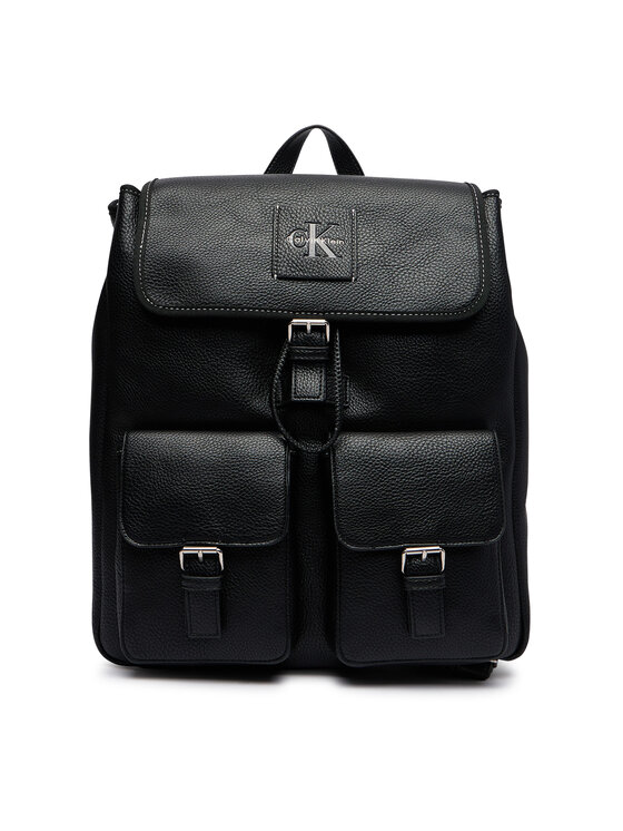 Calvin Klein Calvin Klein Batoh Bold Pebble Flap Backpack LV04D3565G Černá