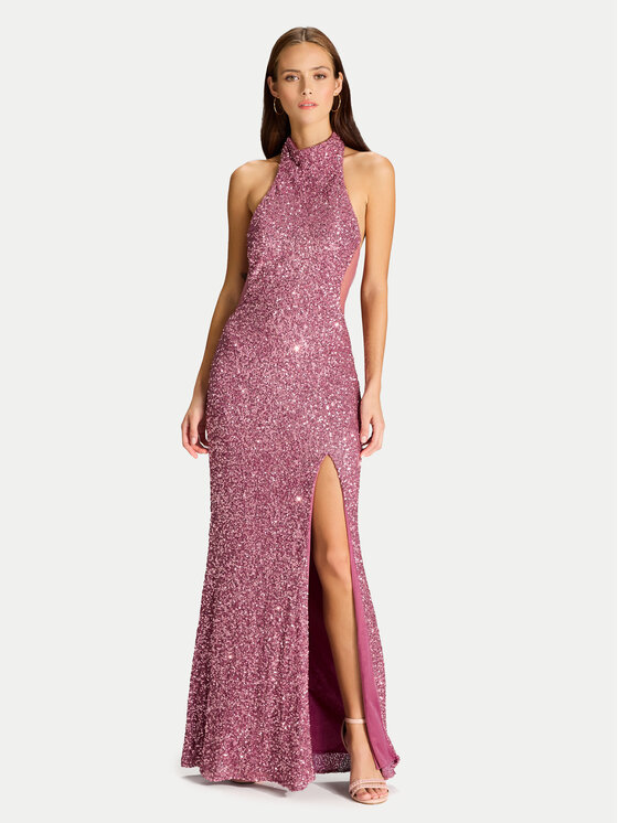 Hey Kyla Večerné šaty 5AJ006HK Ružová Slim Fit