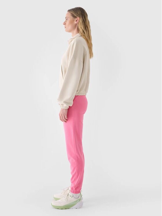 4F 4F Pantaloni da tuta 4FWAW24TTROF0925-54S Rosa Regular Fit