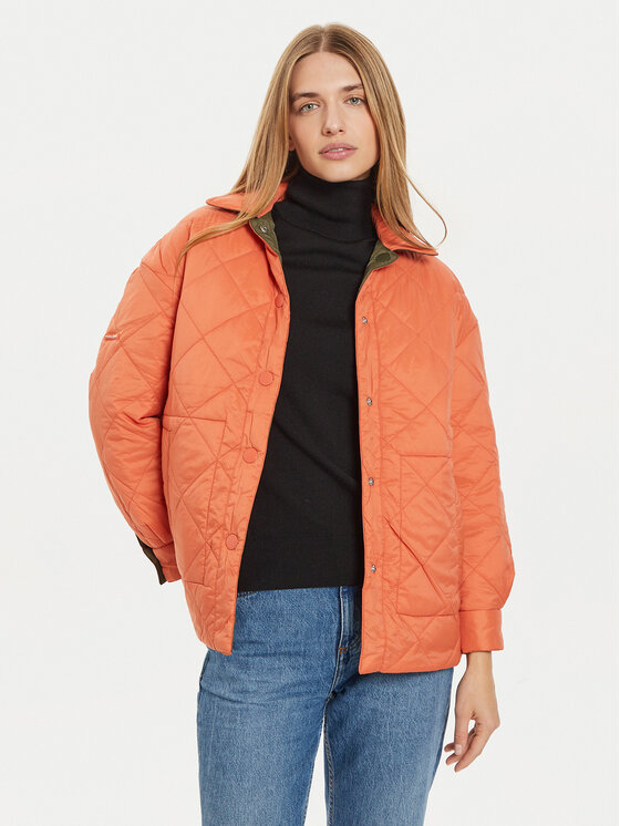 Pepe Jeans Pepe Jeans Kurtka przejściowa Caty PL402441 Zielony Relaxed Fit