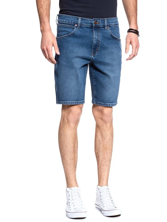 Wrangler Wrangler Pantaloncini di jeans 5 POCKET SHORT Blu Regular Fit