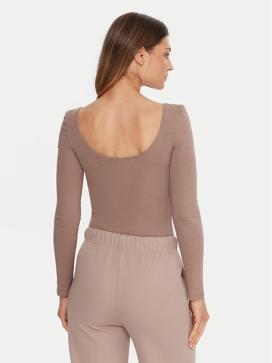 Guess Guess Боді O5RM08 KBBU1 Бежевий Regular Fit