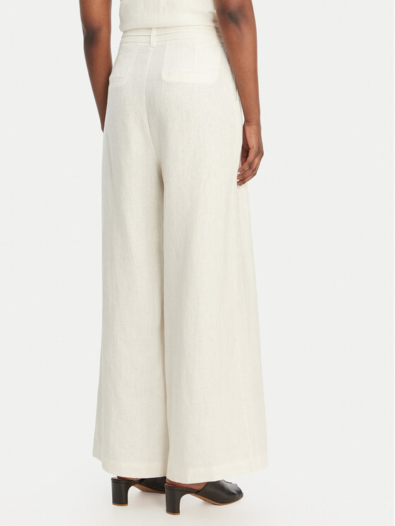 Eleh Eleh Palazzo kalhoty SS260318 Bílá Wide Leg