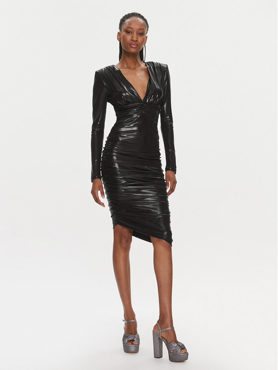 PINKO Pinko Koktel haljina 103145 Y5RA Crna Slim Fit