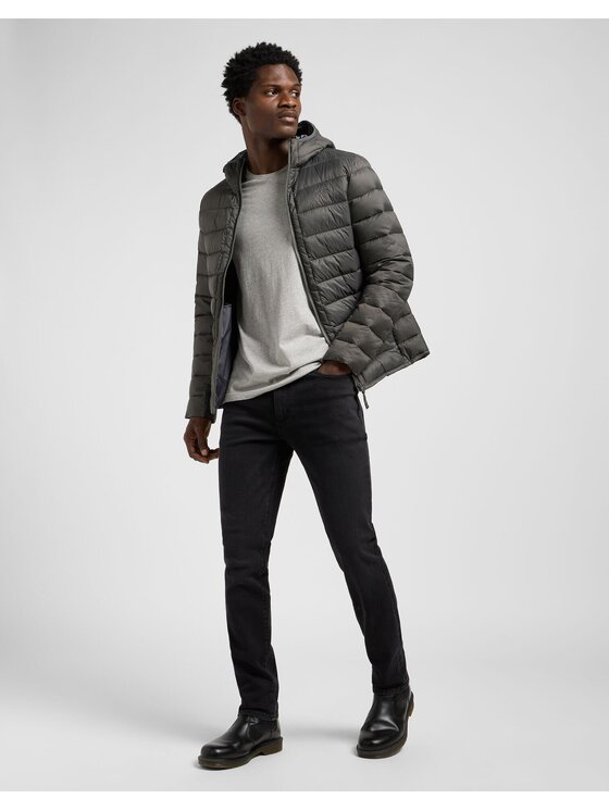 Lee Lee Kurtka puchowa PUFFER JACKET Szary Regular Fit