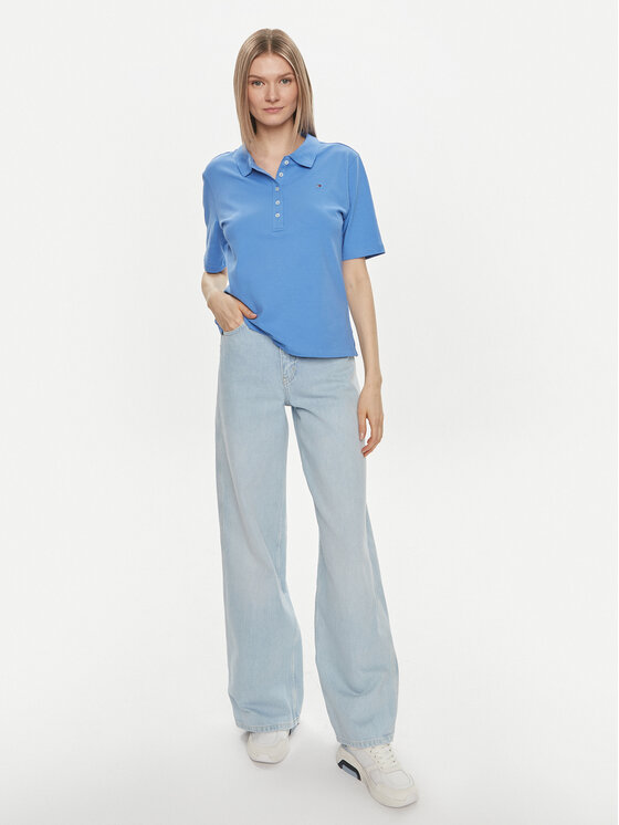 Tommy Hilfiger Tommy Hilfiger Polokošeľa 1985 WW0WW37820 Modrá Regular Fit