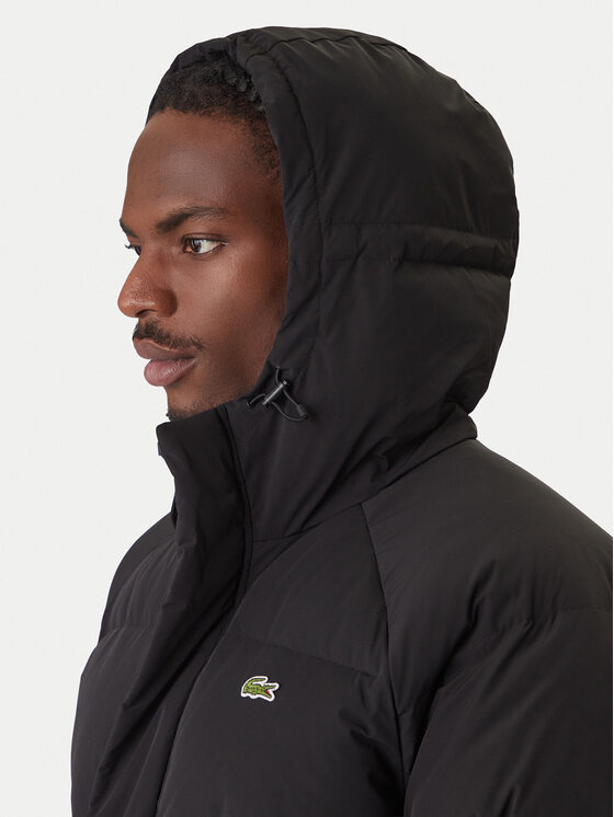 Lacoste Lacoste Пухено яке BH6162 Черен Regular Fit