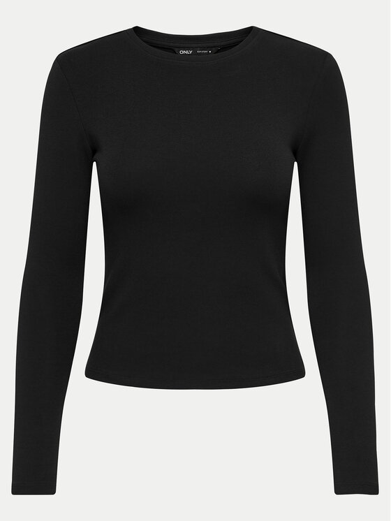 ONLY ONLY Μπλουζάκι Riley 15323159 Μαύρο Slim Fit