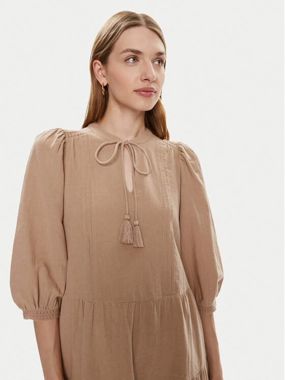 Vero Moda Vero Moda Літня сукня Pretty 10279712 Бежевий Regular Fit