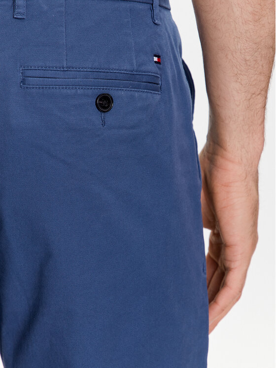 Tommy Hilfiger Tommy Hilfiger Pantaloni di tessuto Denton MW0MW25964 Blu Straight Fit