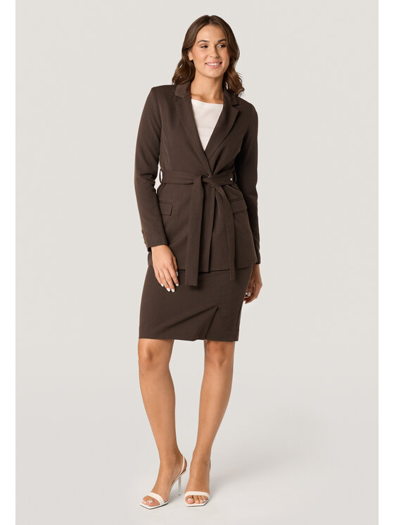 QUIOSQUE QUIOSQUE Sukňa QUIOSQUE 7TP001126 Hnedá Regular Fit