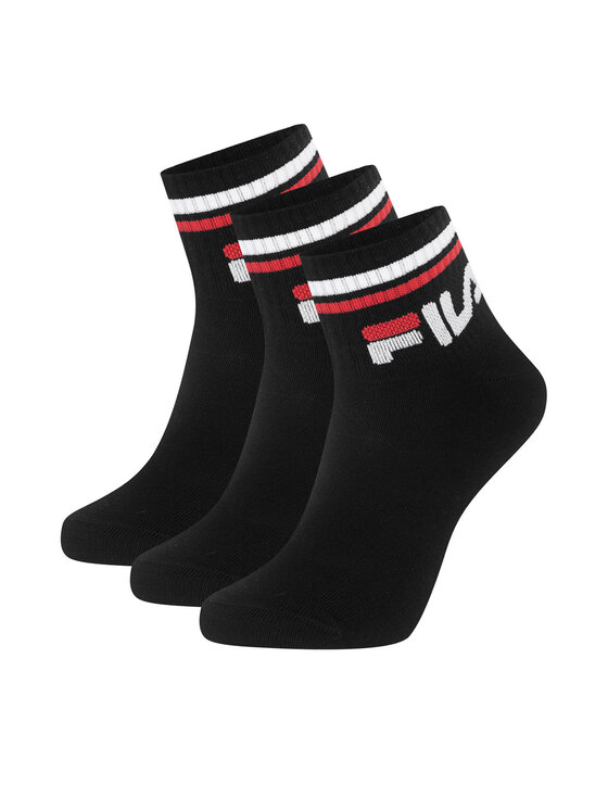 Fila Fila Rövid zoknik F9398-AW24 (3-pack) Fekete